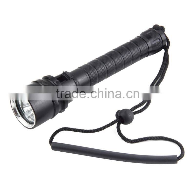 Underwater Most Powerful LED Diving Flashlight 4000 Lumens 3 X Xm-L T6 Diving Led Flashlight Waterproof Torch