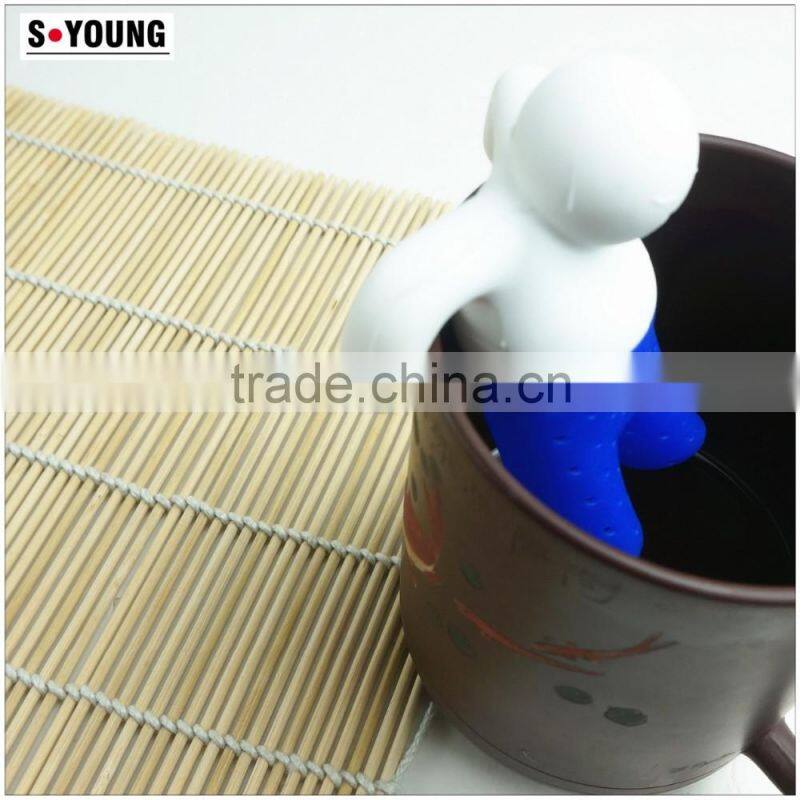 16158 Unique Cute Tea Strainer Silicone Tea Infuser Filter Teapot Teabags for Tea & Coffee Drinkware