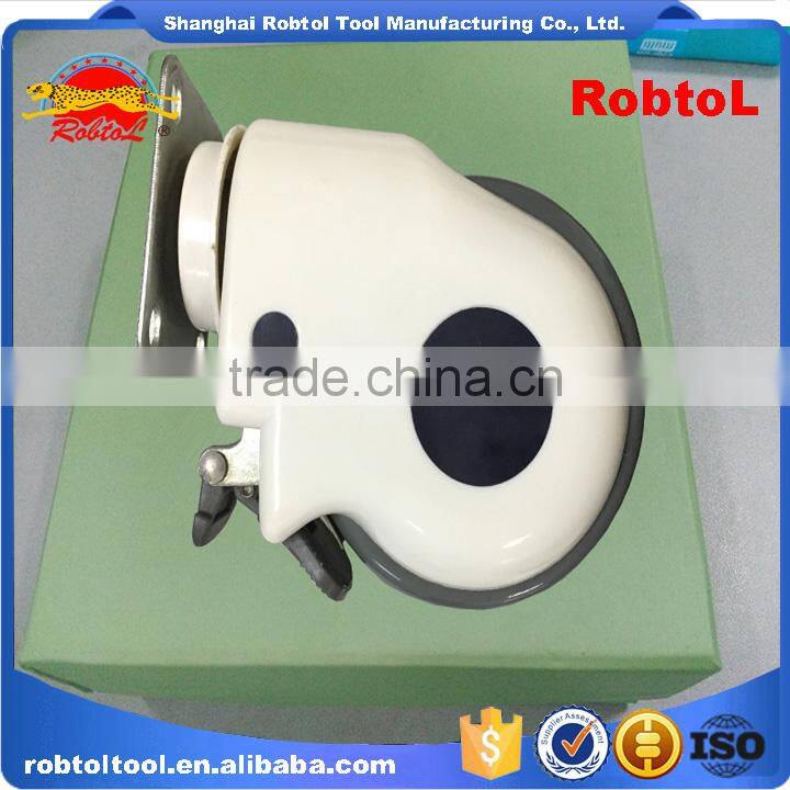 mute universal drive hospital medical caster bed chair wheelchair castor wheel fixed swivel brake rubber nylon pu tpr pp