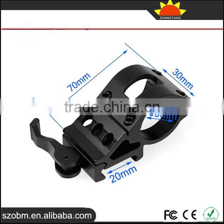 KC3008 Aluminum Alloy 30mm Ring 20mm Weaver Rail Mount For Gun,Quick Disassembly 21mm Flashlight/Scope Mount