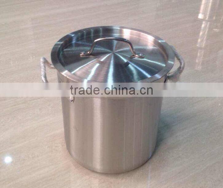 Stainless steel food mixing barrel 70L stockpot bucket