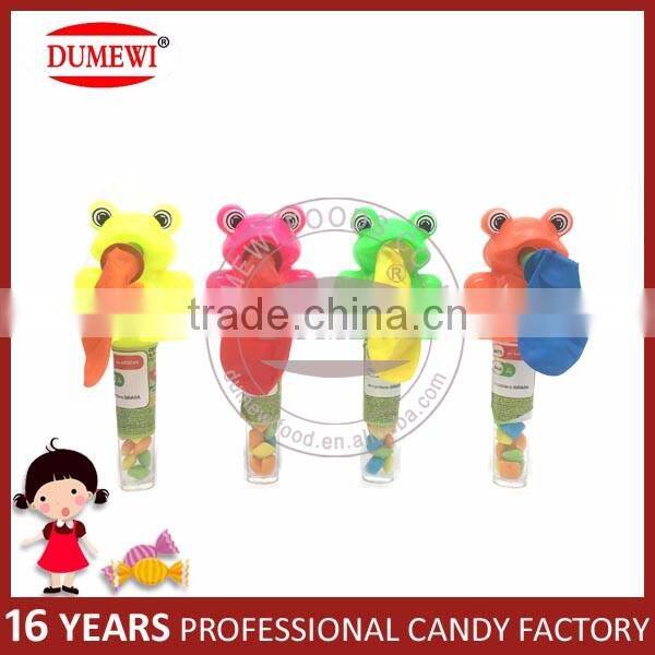 High Quality Small Frog Blow Balloon Toy Candy