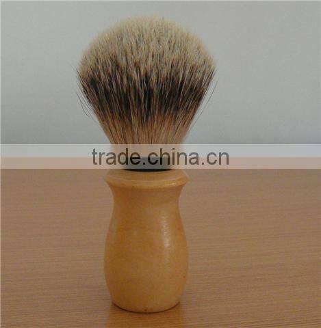 Badger hair shaving brush head