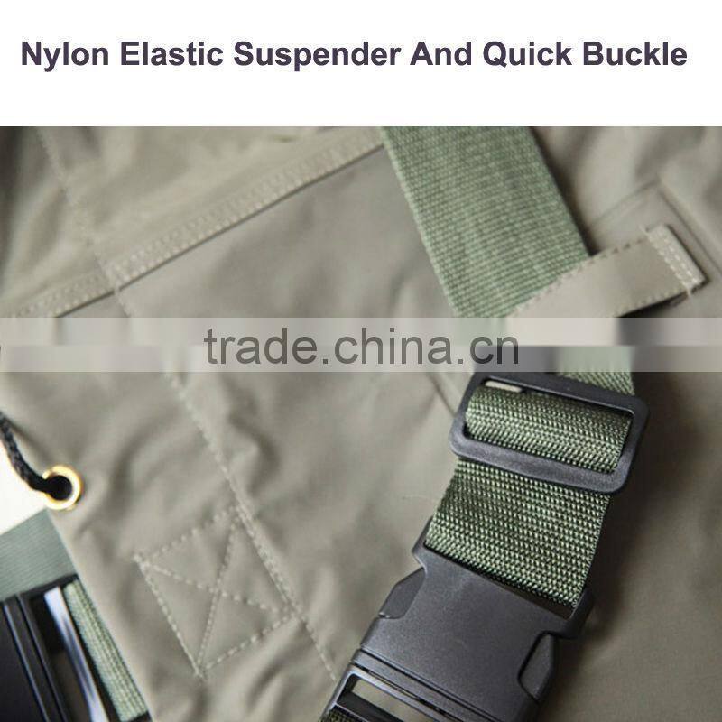 100% waterproof chest fishing PVC wader