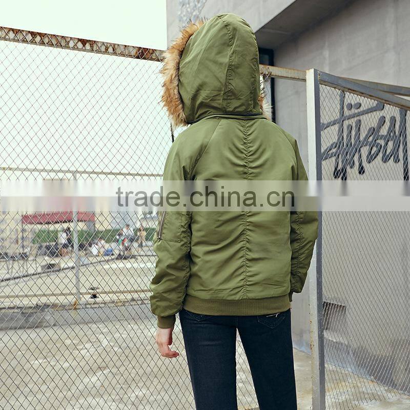 Women's High Quality Winter Coat Padded Bomber Jacket Wholesale