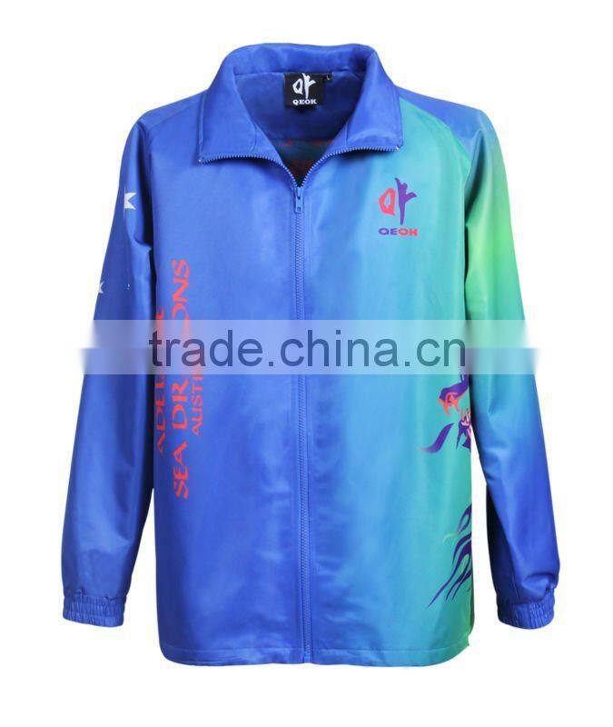 sublimation track jacket training top
