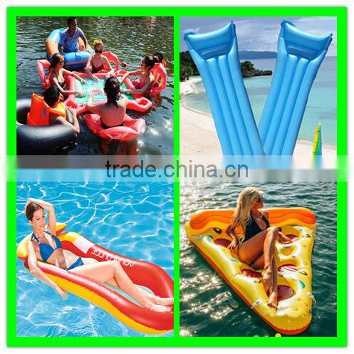 Logo accept Wholesale Nylon Swimming Pool Floating Inflatable Water Hammock