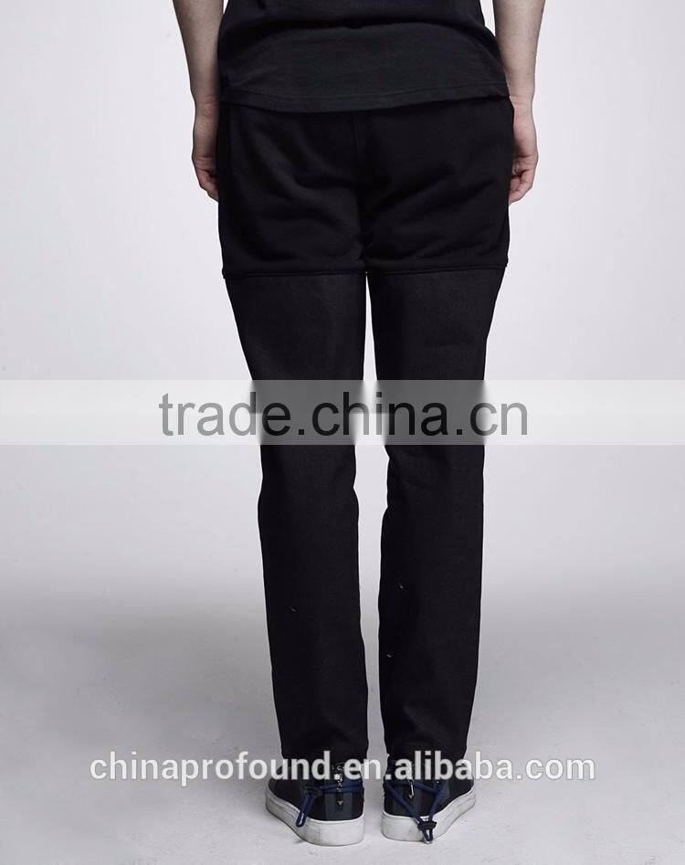 Custom latest design casual sweat pants cotton mens sports sweatpants with printing logo