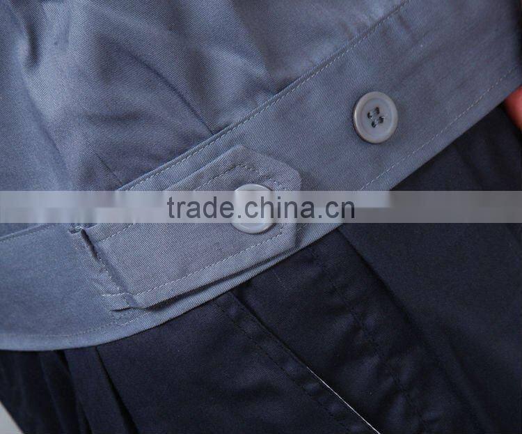 Men's Short Sleeve C/N Flame Retardant Oil Workers Wear /Industrial Summer Workwear