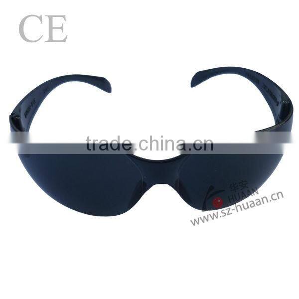 Adjustable temple anti-impact PC glasses wide side shield