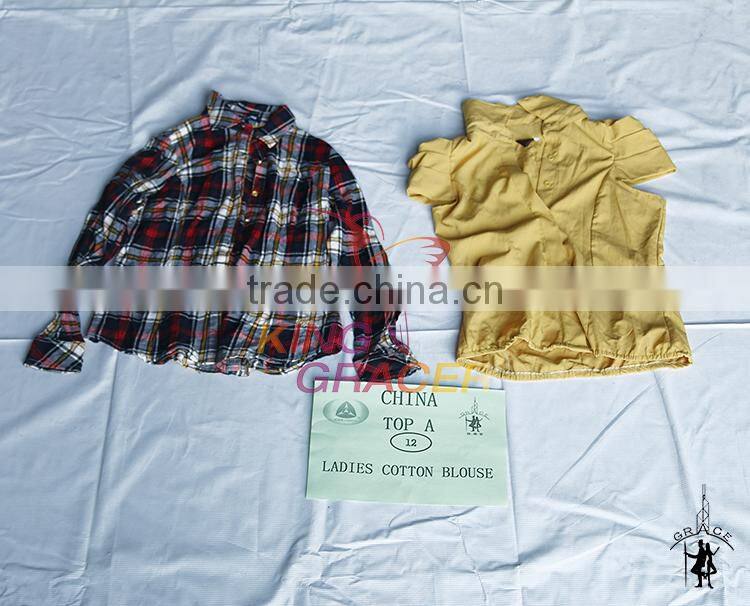 Guangzhou girl Cotton Blouse unsort second hand clothes