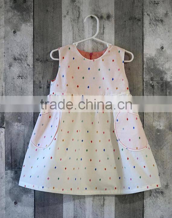 New arrival baby Clothes wholesale Hot sale white cotton cheap Children's Boutique fashion 1-6 years old baby girl dress