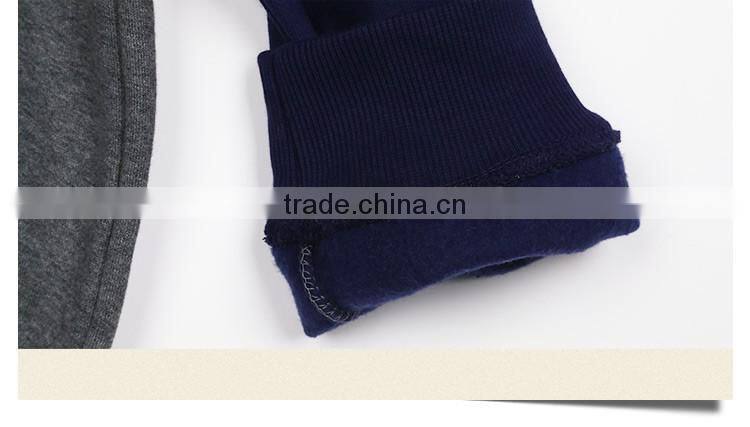 high quality plain dyed color block children jacket winter coat