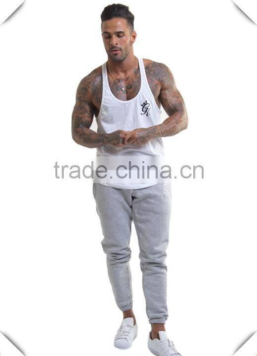 customized grey Gym fitness sports King Tracksuit Bottoms /Joggers mens wholesale sweatpants slim fit with your own design