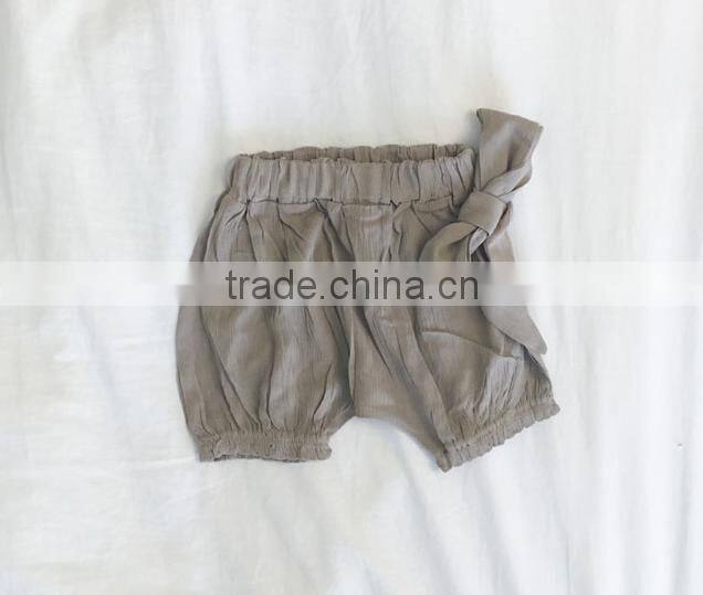 Baby Clothes OEM ODM Service Linen Fabric Garments Harem Pants Shorts