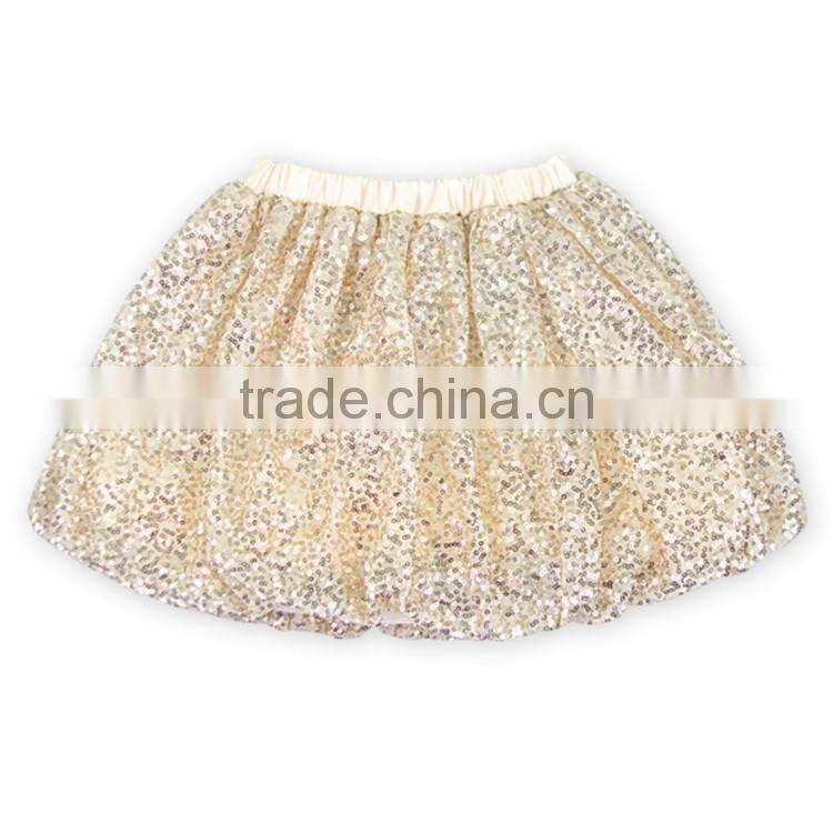 Mint Color Sequined Girls Ball Gown Dancing Skirt Fashional Wholesale Price
