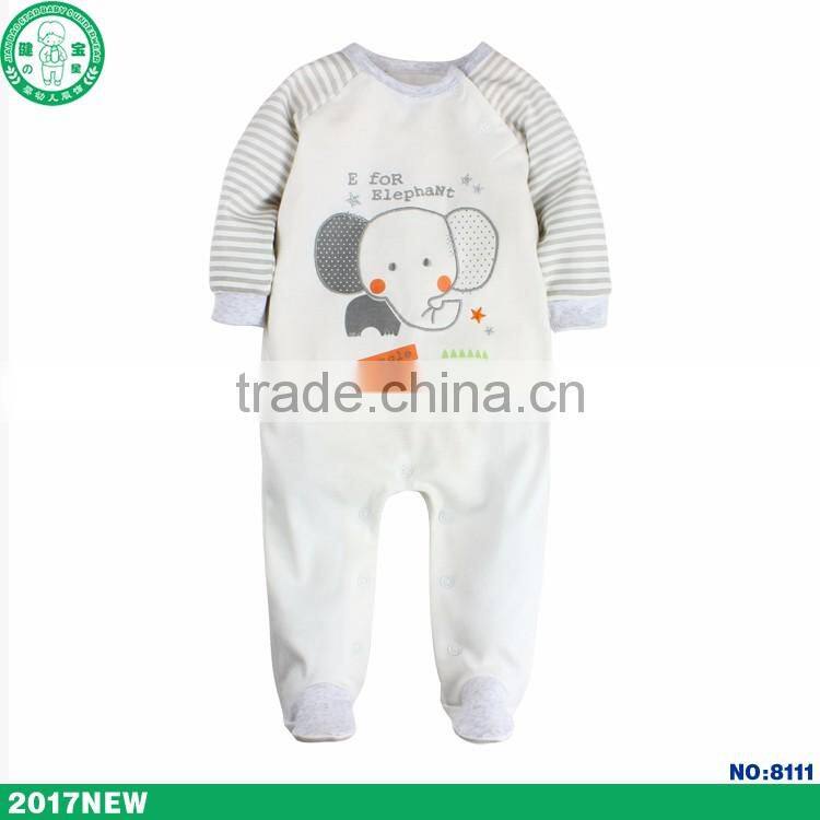Wholesale summer combed cotton high quality low price baby romper children clothing set