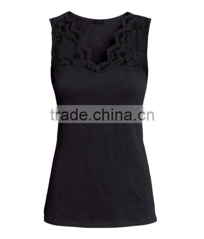 Cotton/Spandex Figure-Fit Tank Top