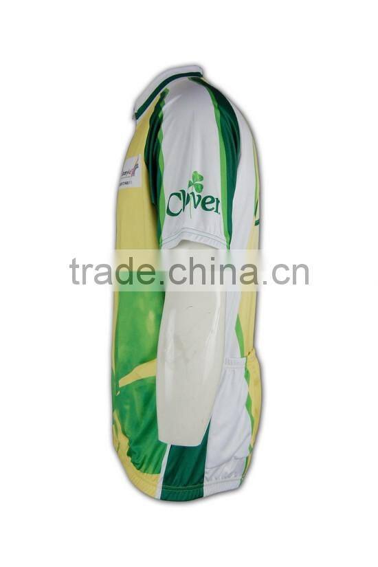 Fashionable imprint short sleeve mountain bike racing jersey