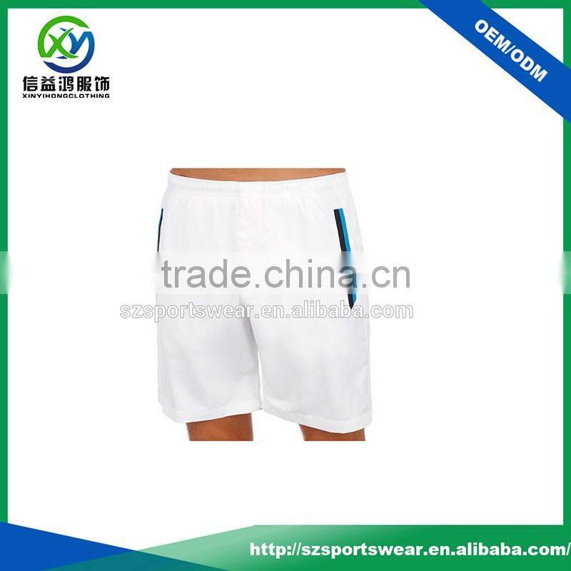 High Qaulity White Color 95%Polyester 5%Spandex Woven Men's Boxing Shorts