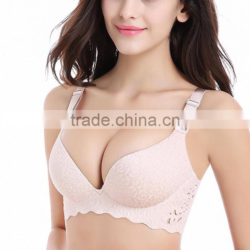 3/4 pull up cup latest fashion sexy bra