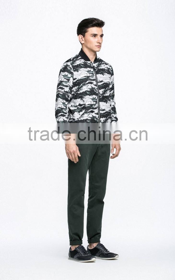 new classic fashion full printing marble knitted jackets and coat