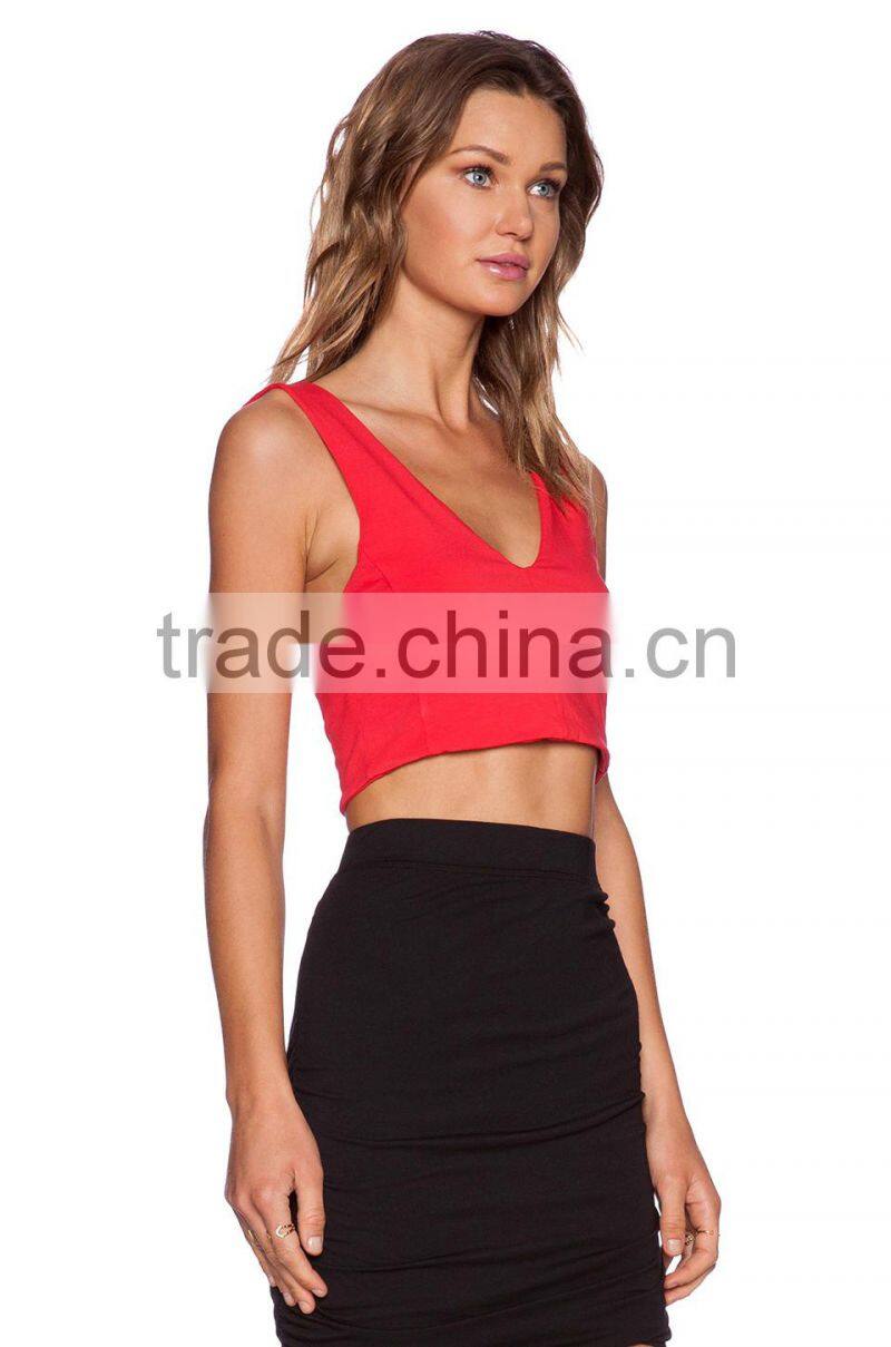cotton lycra crop top