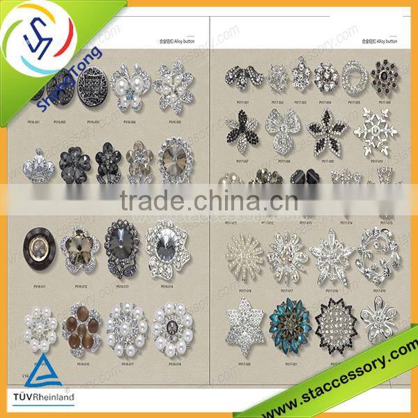 2015 Hot selling wholesale rhinestone fashion button