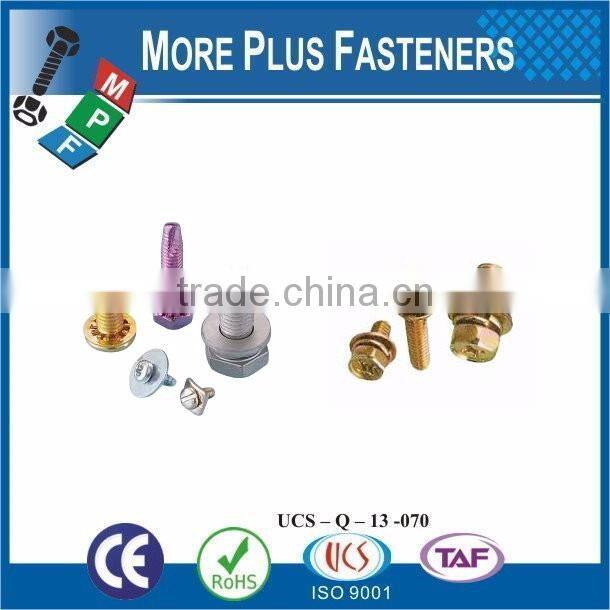 Taiwan JIS B1187 M3 M12 M3-0.5 x 6mm Phillips Pan Head Grade A2-70 Stainless Steel Split Lock Washer SEMS Machine Screw