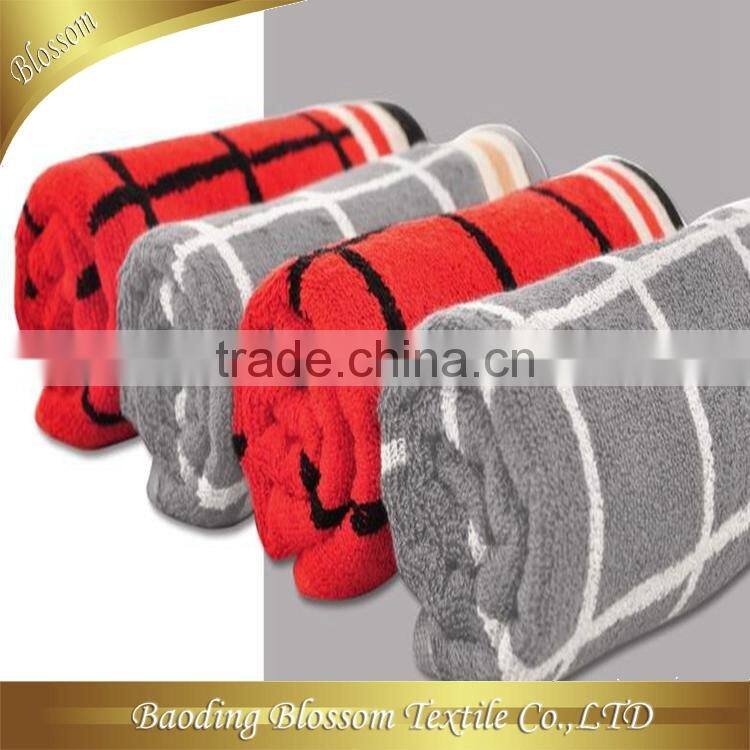 china products bamboo yarn dyed jacquard bathroom towel 86*165cm