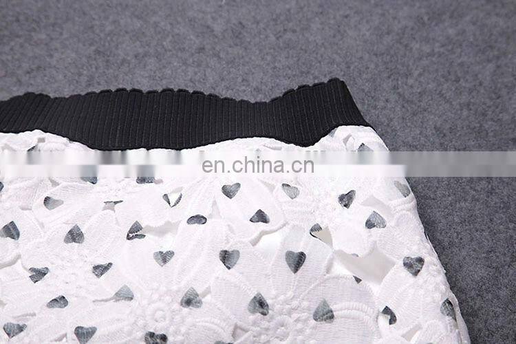 blue color heart shape print two piece over knee dress set