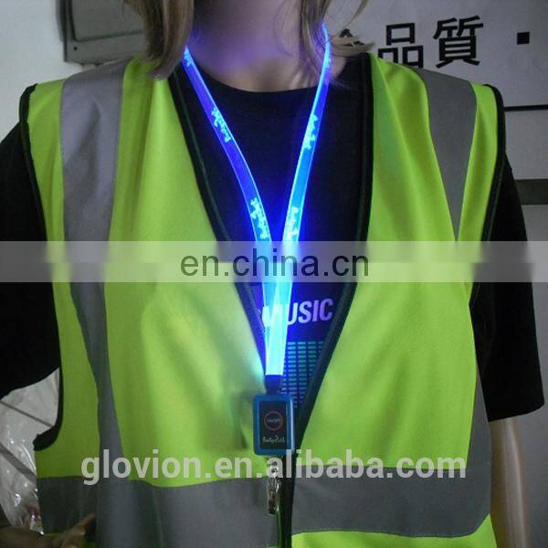 New Design TPU LED lanyards TPU LED lanyards for party single flashing lanyard