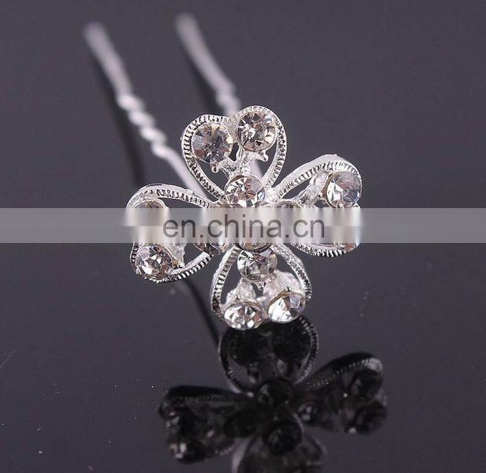 Factory wholesale silver five star hair pins