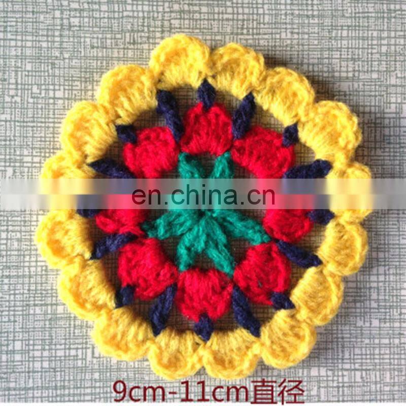 Handmade crochet Pure manual processing wool woven mat cup mat