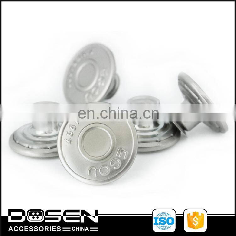 Custom Matte silver button