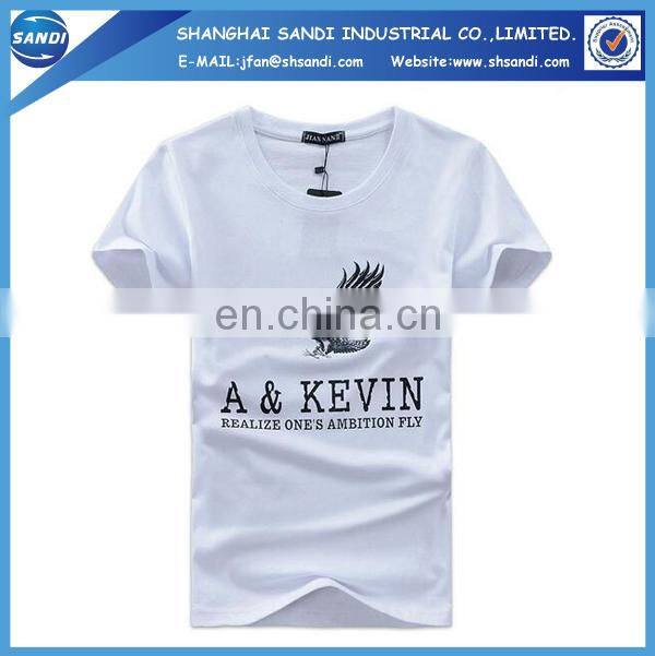 Promotional custom logo print sports t-shirt