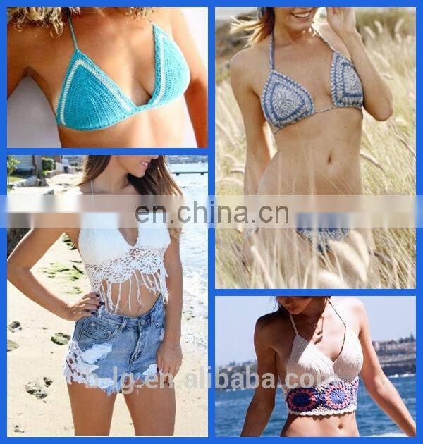 Bailange 2016 Newest lady unique crochet bra swimming cloth sexy lady bra