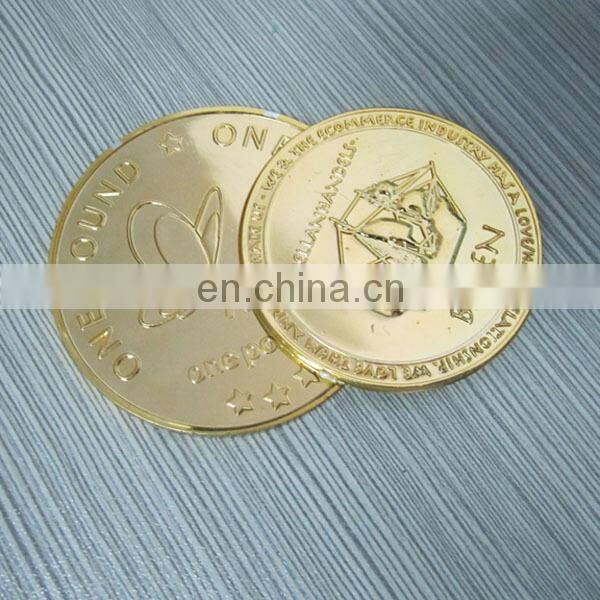 Chirstma gifts embossed plastic token coin