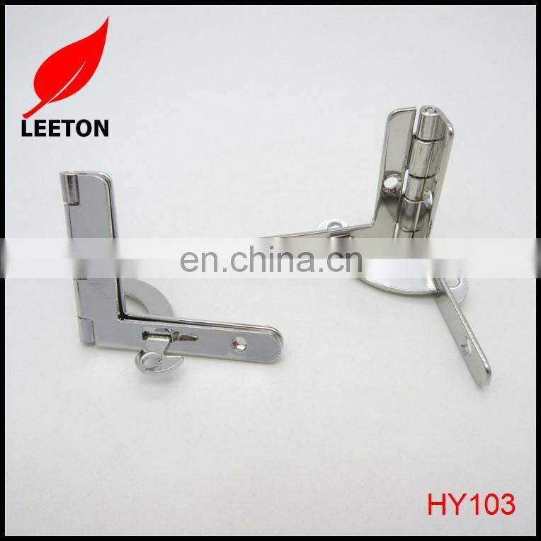 Shiny nickel quadrant box hinge
