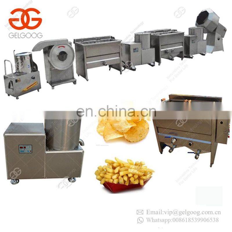 Commercial Small Scale French Fries Maker Keripik Pisang Banana Snack Making Machine Potato Chips Production Line