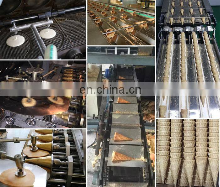 Superior Customer Feedbacks Pizza Ice Cream Cone Making Machine Line Production On Sale