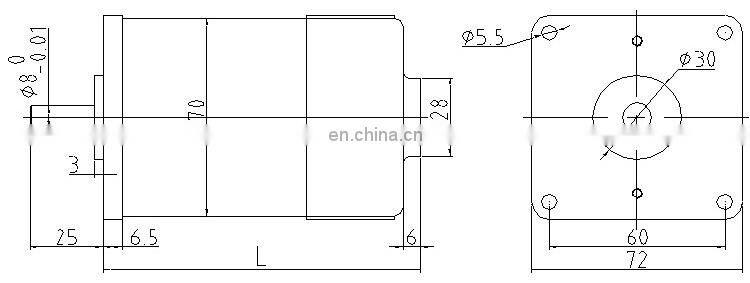 OD 70 mm 110v electrical dc motor 6000 rpm brushed motor BMM384
