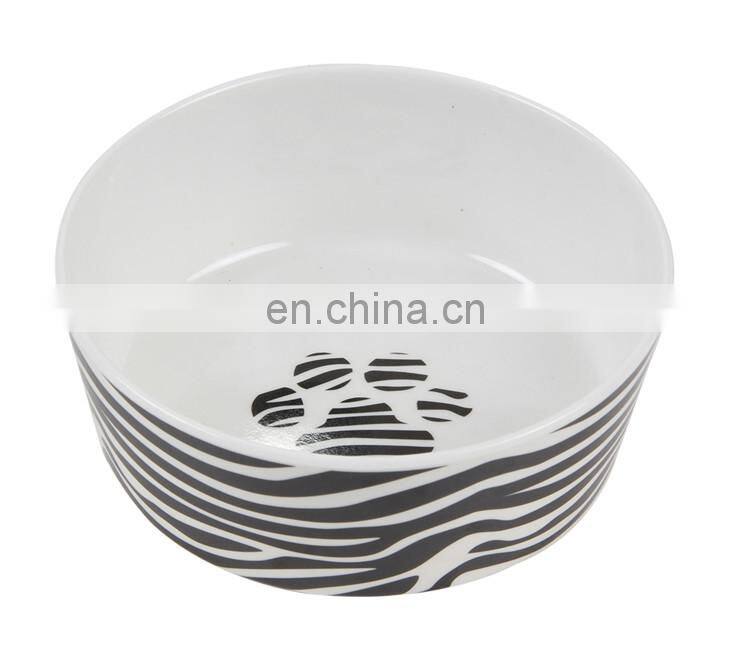Round cheap plastic pet feeder melamine dog bowl