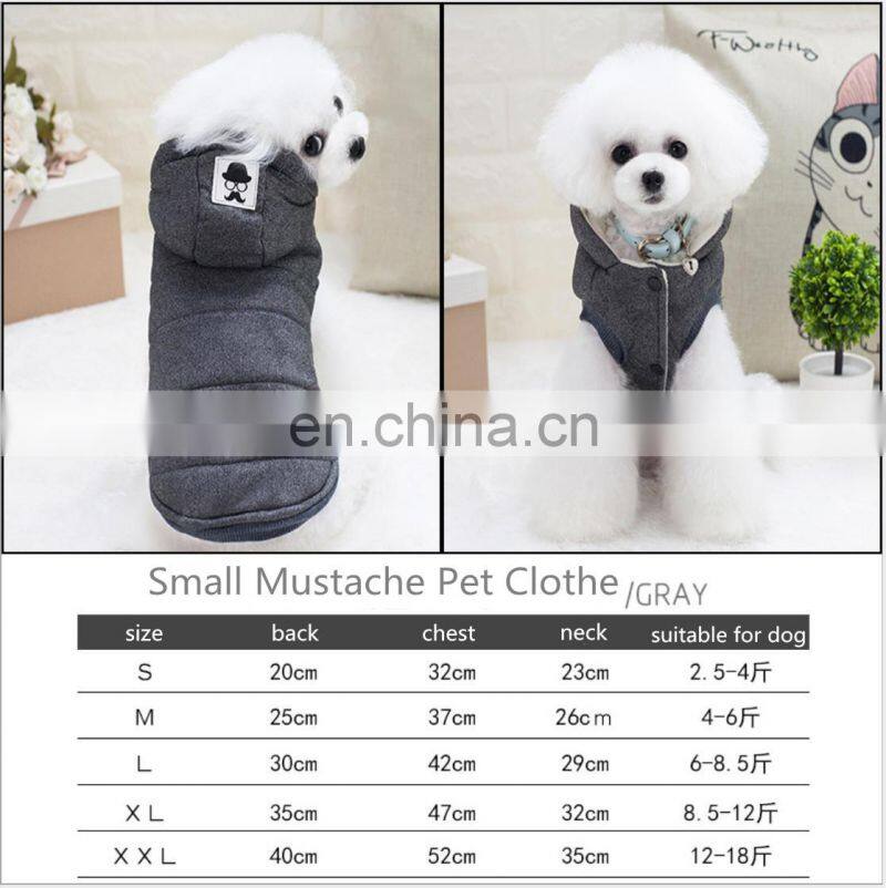Hot Sale Hooded Teddy Vest Small Dog Vest Clothes Warm Winter Pet Hoodie