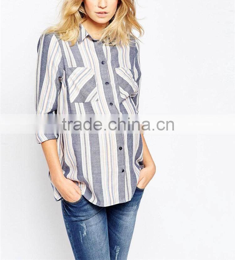 Wholesale spring new style cotton work style office wear maternity shirt clothing