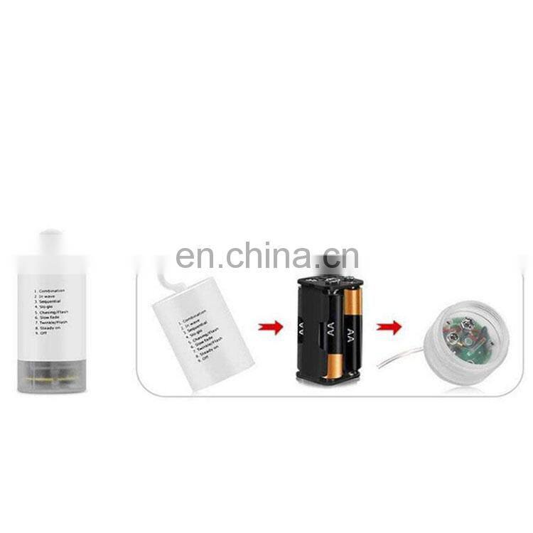 2019 remote control 8 Modes Dimmable Battery Operated Hanging Starburst LED Bouquet Shape string Lights