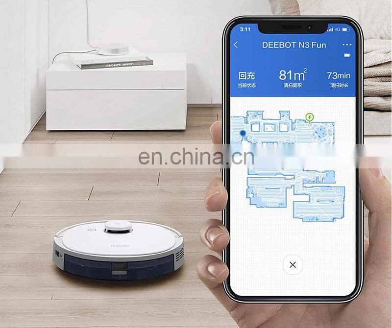 Hot Selling Original ECOVACS DEEBOT N3 Max robot vacuum cleaner with 600ml Dust box smart vacuum cleaner
