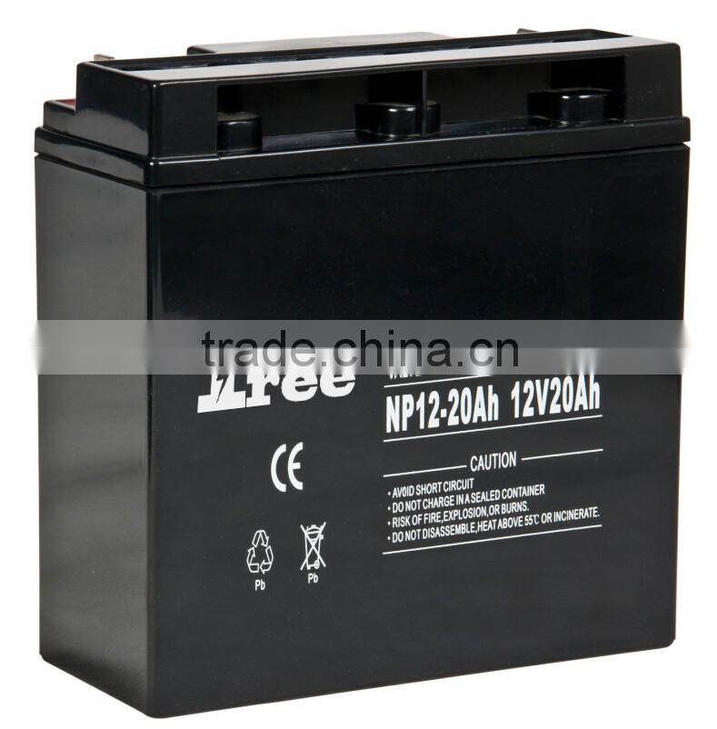 CE MSDS VRLA SLA sealed lead acid battery 12v 20ah AGM battery sla battery