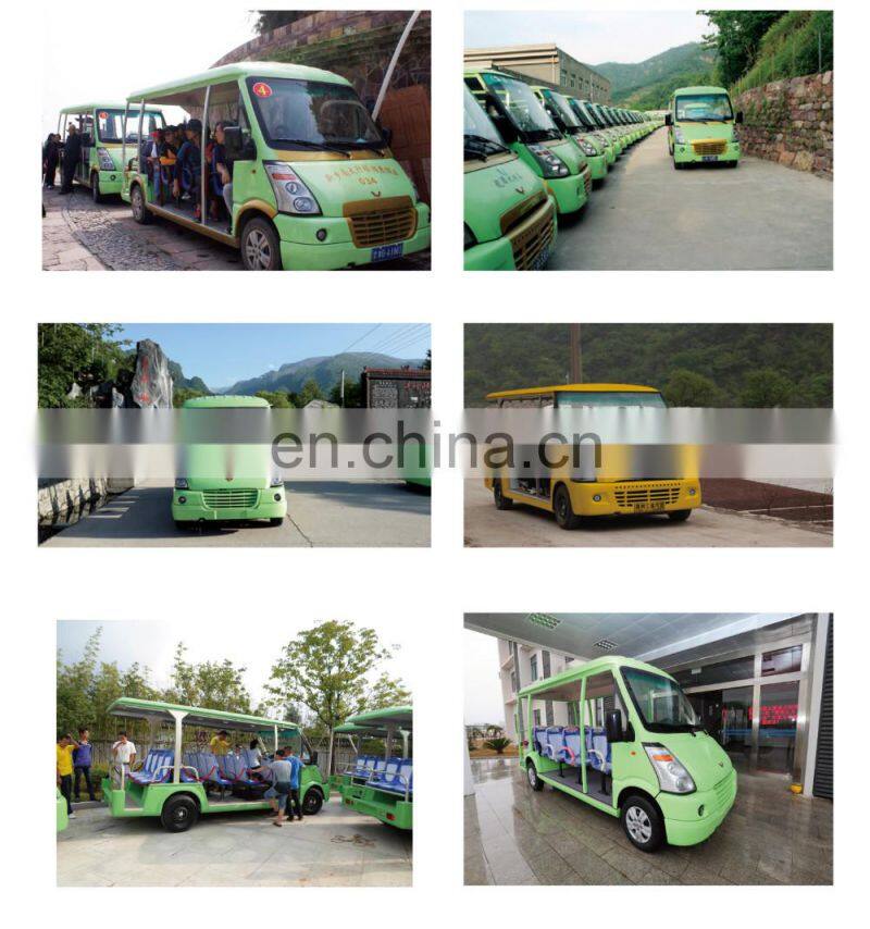 cheap smooth shape customizable China Made 18 seater gasoline car