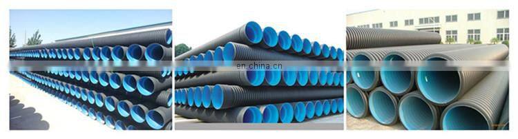 plastic hdpe pe double wall corrugated pipe extruder machine
